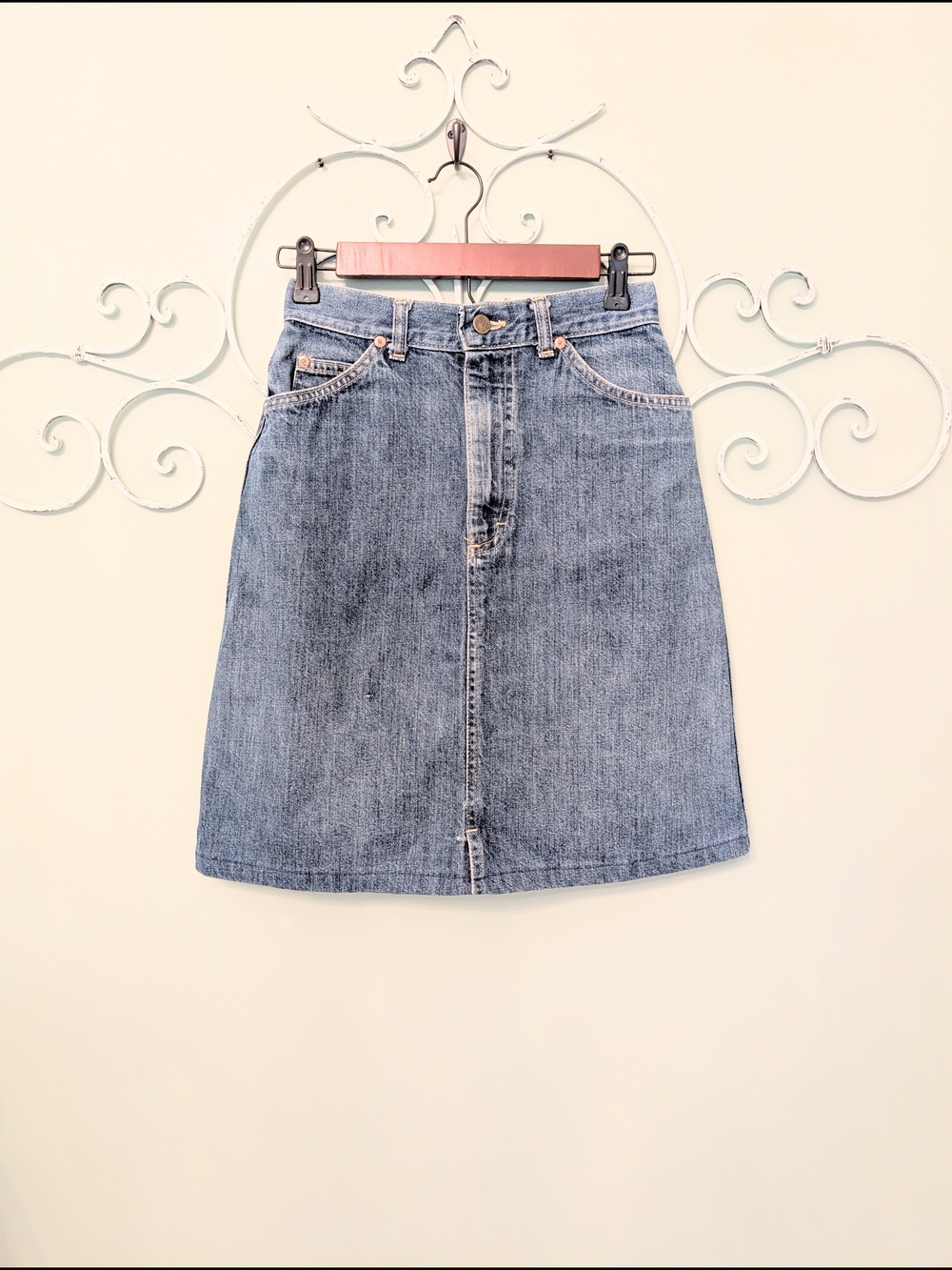 Classic Lee  Blue Denim A-Line Skirt -Juniors